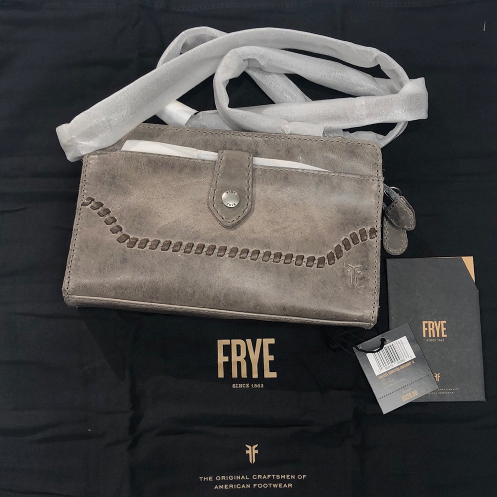 NWT FRYE MELISSA WHIPSTITCH CROSSBODY CLUTH